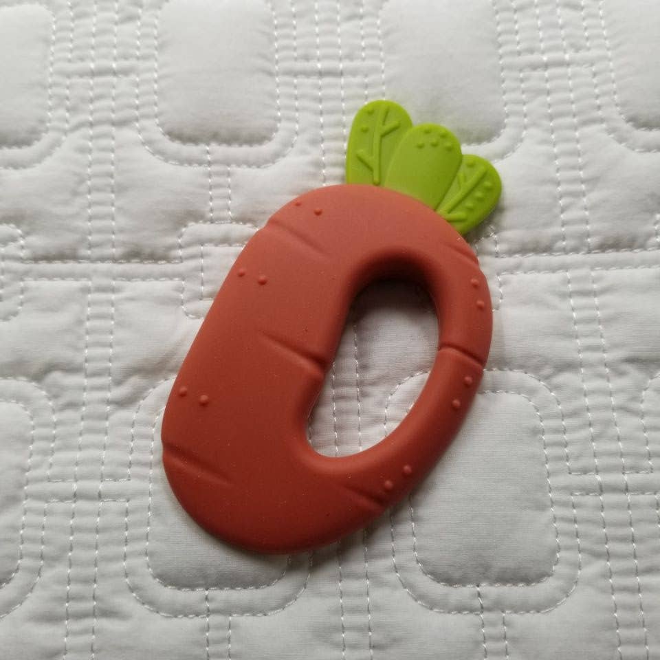 Carrots and Cabbage Veggie Silicone Teether Set