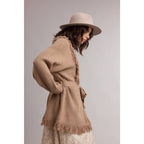 Fringe Belted Cardigan