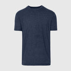 Short Sleeve T-Shirt | Crew Neck | Heather Navy