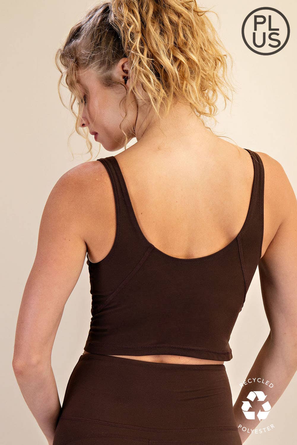 PLUS SIZE V NECK YOGA TOP