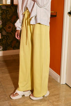 Exposed Seam- Drawstring Terry Sweatpants