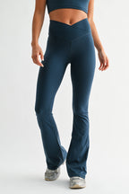 Venice Crossover Waist Yoga Pants: MIDNIGHT NAVY