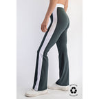 BUTTER SOFT SIDE STRIPE FLARE LEGGINGS