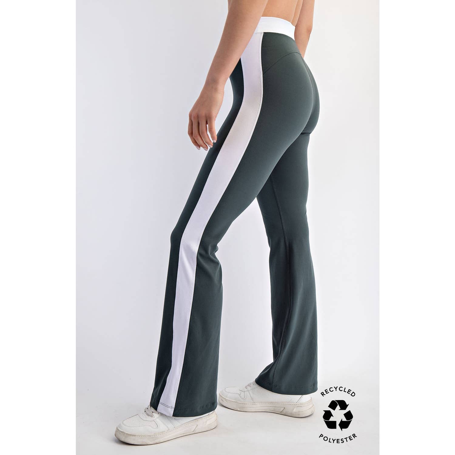 BUTTER SOFT SIDE STRIPE FLARE LEGGINGS