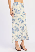 MERMAID MAXI SKIRT WITH LACE TRIM