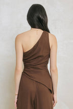 Heaven Sent One Shoulder Ruched Top