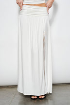 FARRAH RUCHED MAXI SKIRT