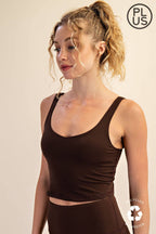 PLUS SIZE V NECK YOGA TOP
