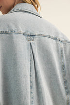 Vintage Wash Pleated Back Jacket