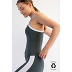 BUTTER SOFT CONTRAST RACERBACK TOP