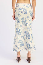 MERMAID MAXI SKIRT WITH LACE TRIM
