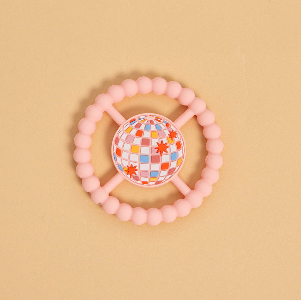 Disco Ball Baby Teether Ring