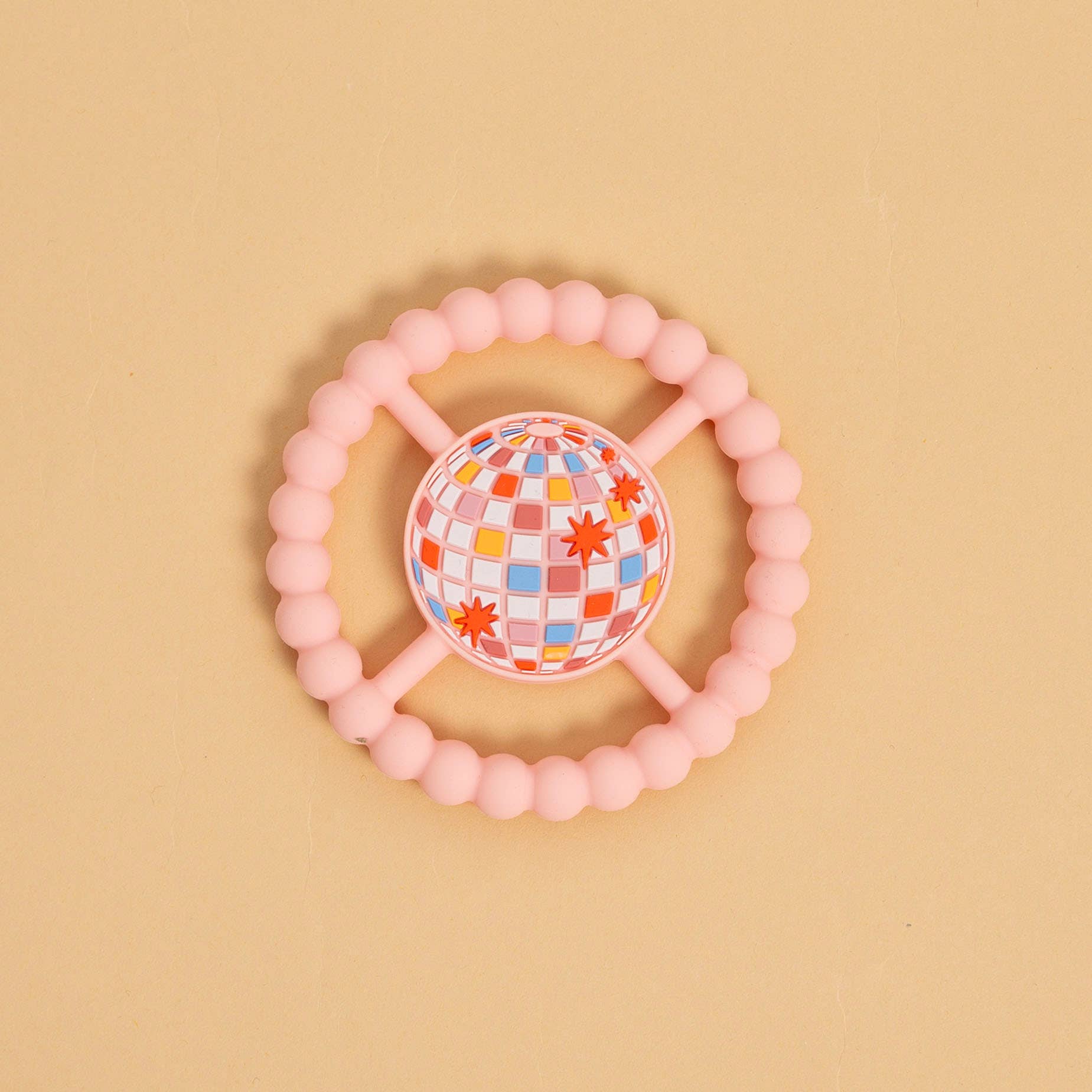 Disco Ball Baby Teether Ring