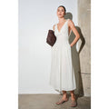 Biarritz Cotton Poplin Corset-Waist Maxi Dress