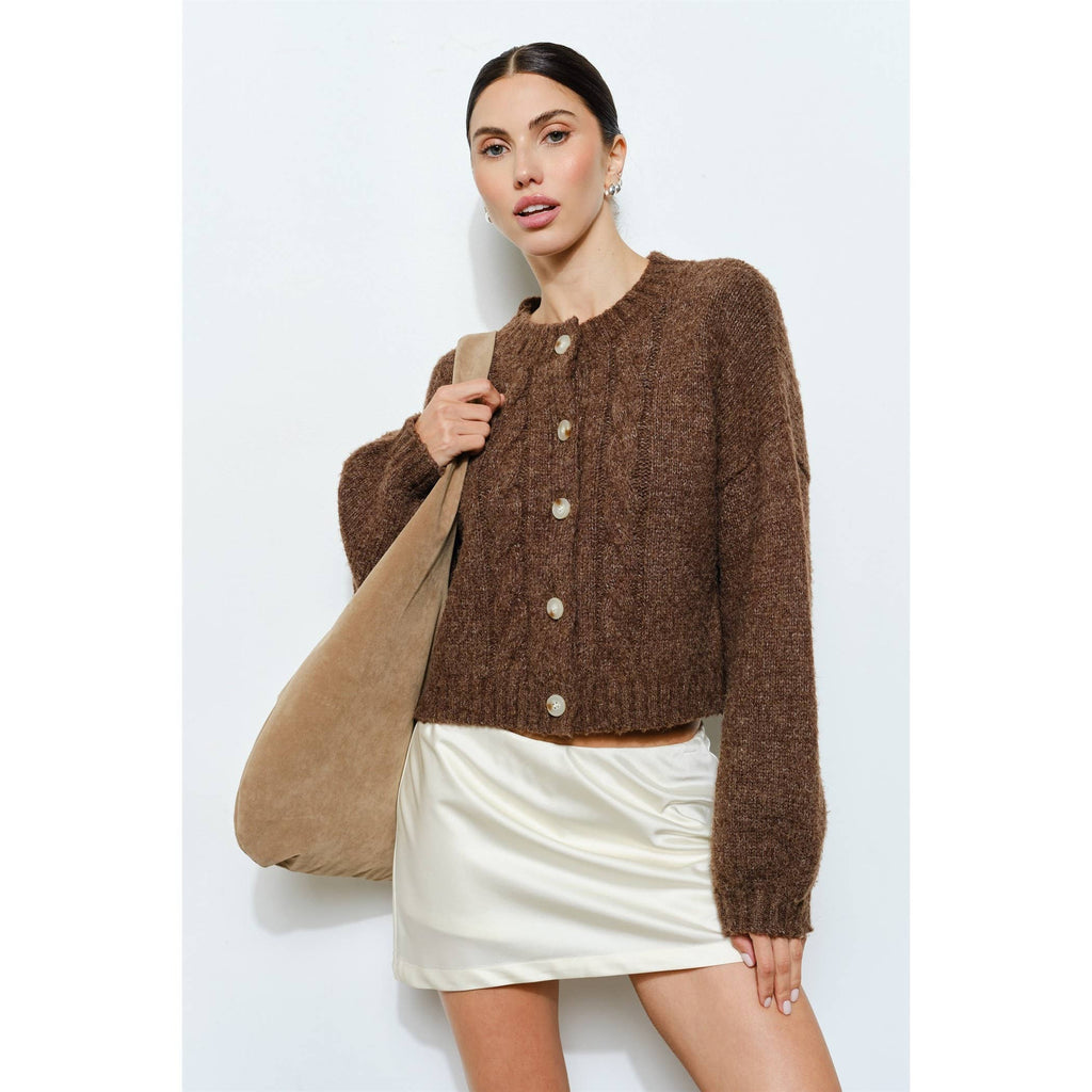 Eros Cable Knit Cardigan