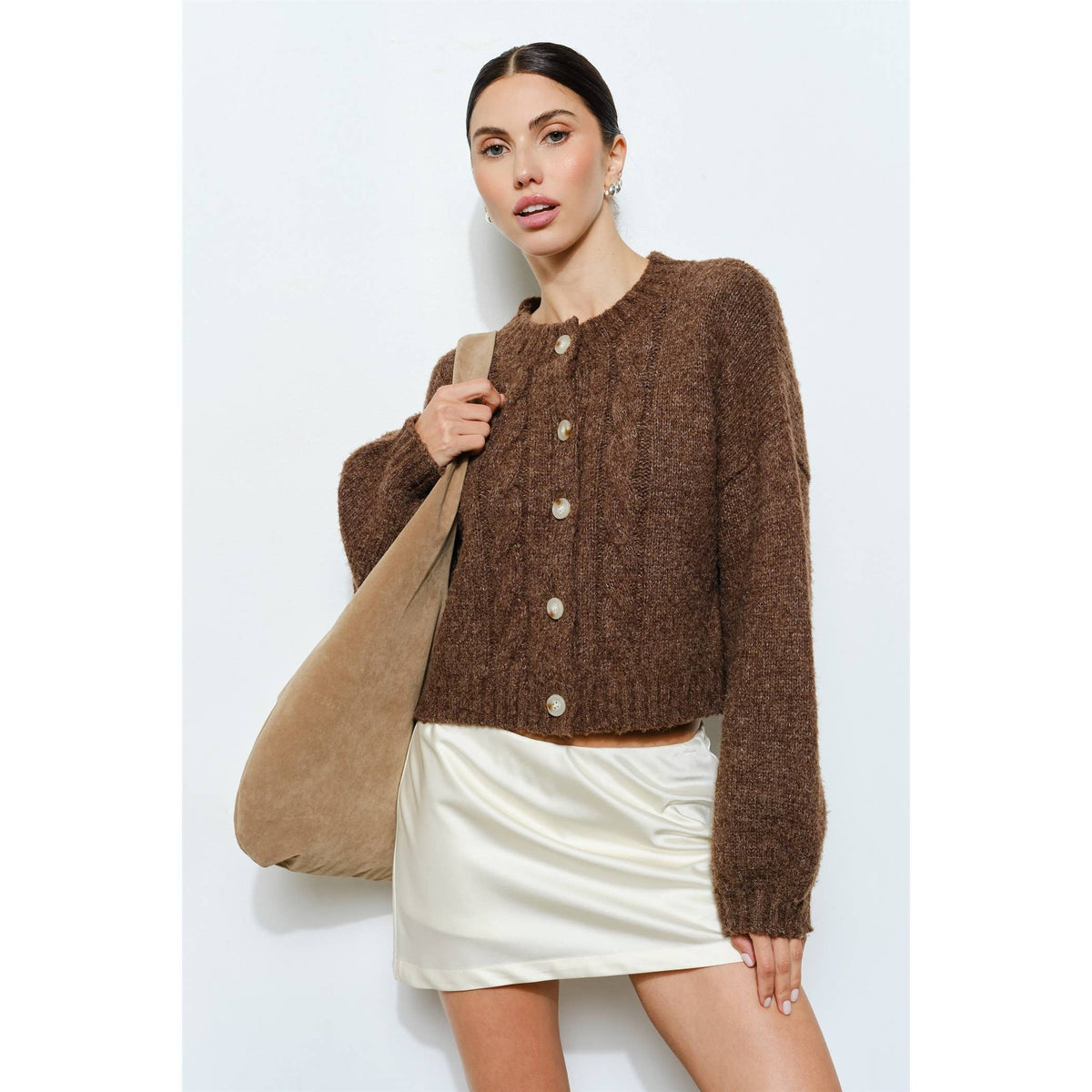 Eros Cable Knit Cardigan