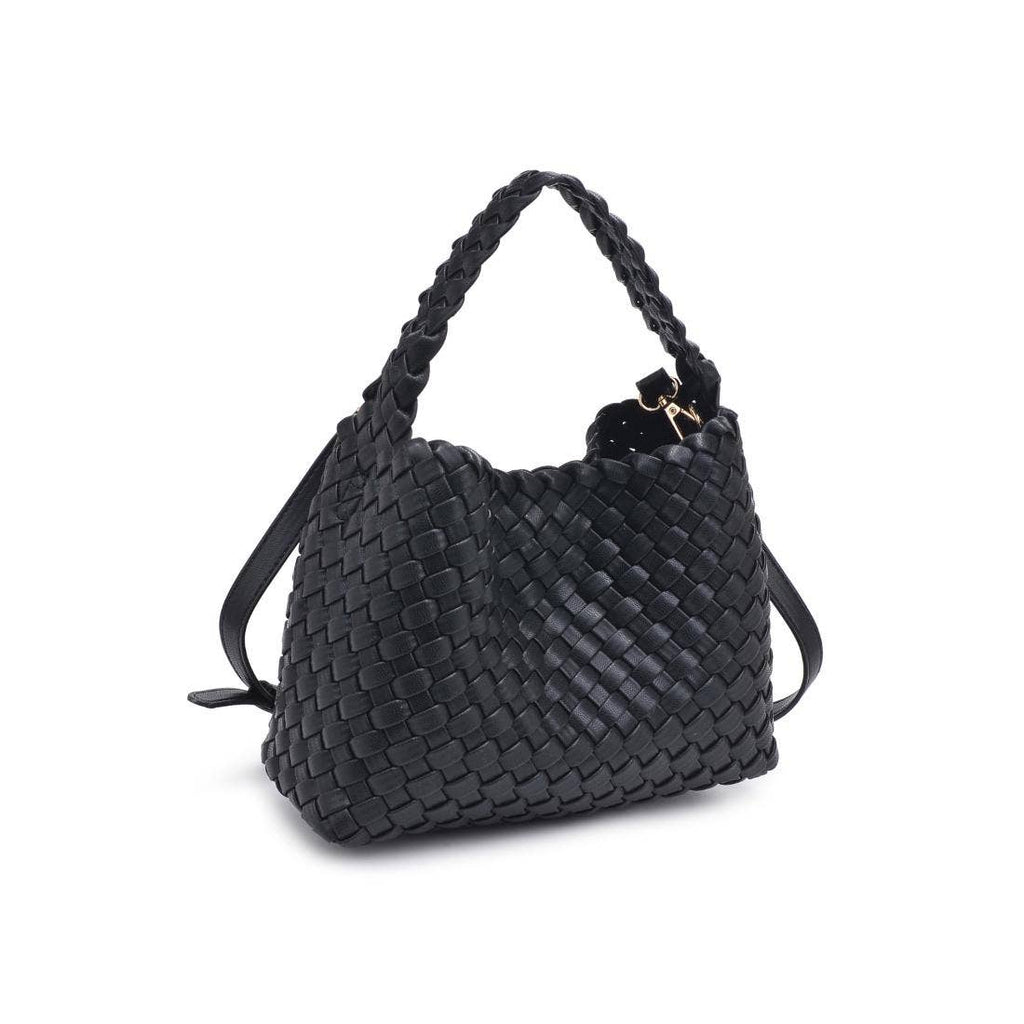 Kaia Woven Crossbody- Black