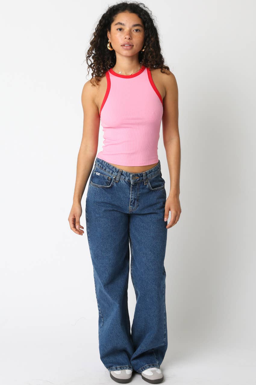 Hana Contrast Trim Tank Top