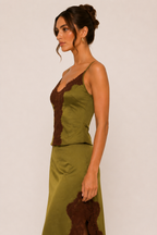 The Olive Hour Lace Maxi Tank Top