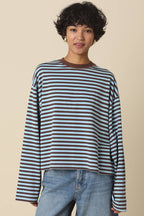 Anna Stripe Long-Sleeve Top
