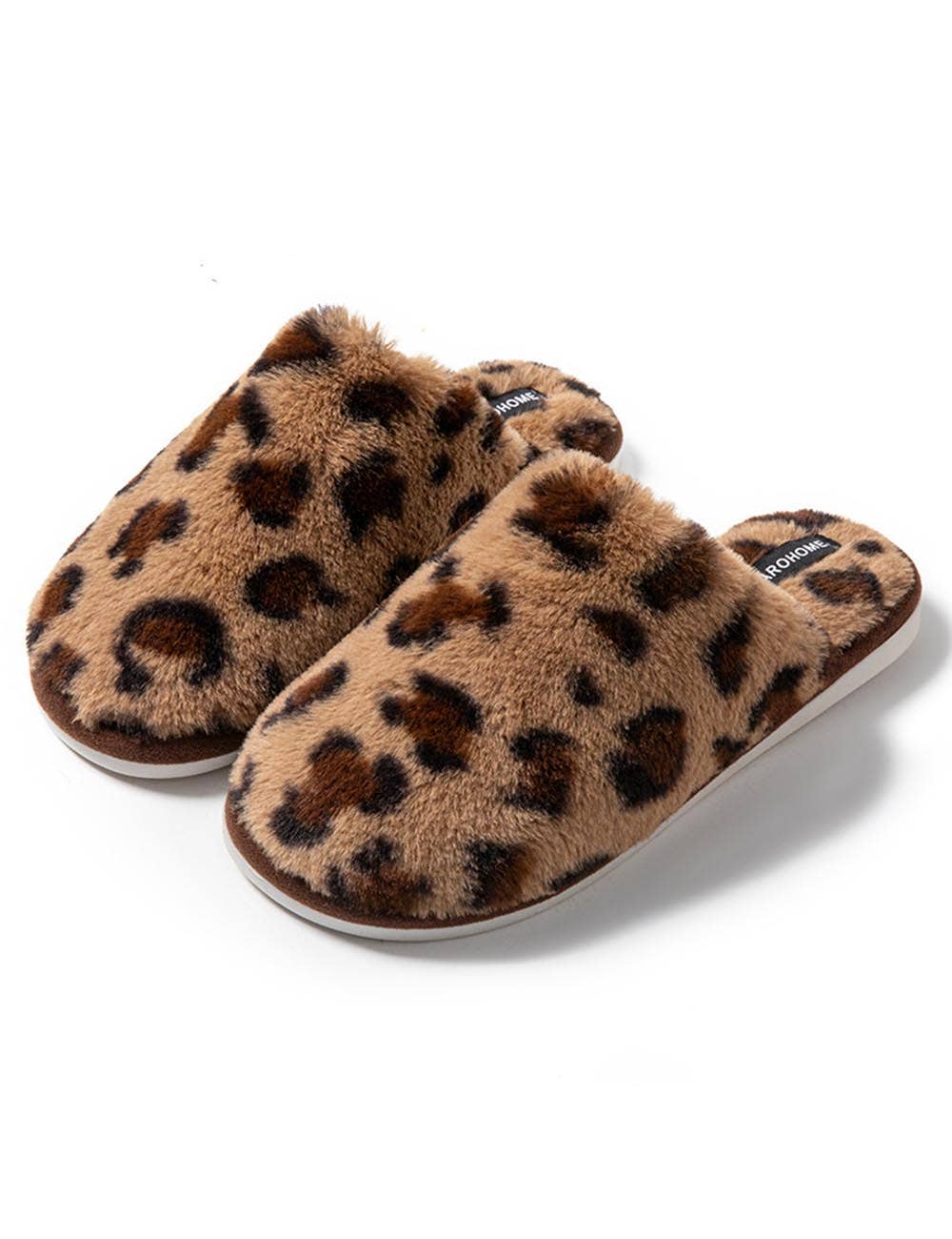 Leopard Plush Slippers