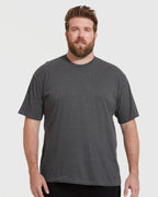 Short Sleeve T-Shirt | Crew Neck | Heather Charcoal Gray