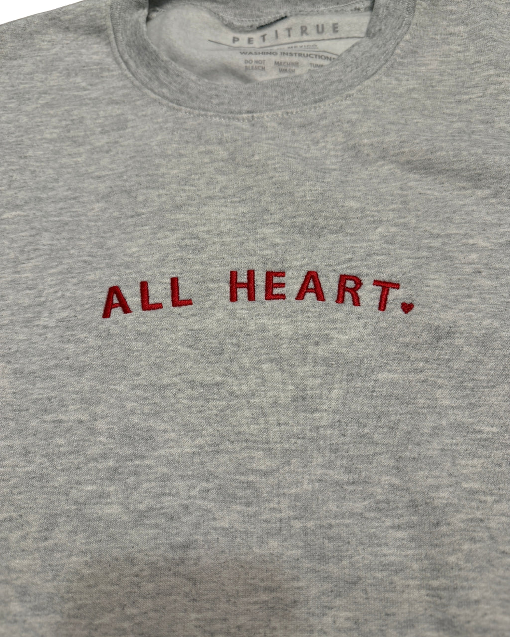 All Heart Embroidered Crewneck Sweatshirt
