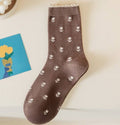 WOMAN BREATHABLE FLORAL COTTON SOCKS | 40S02067