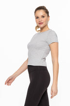 Essential Cotton Baby Tee: HEATHER GREY