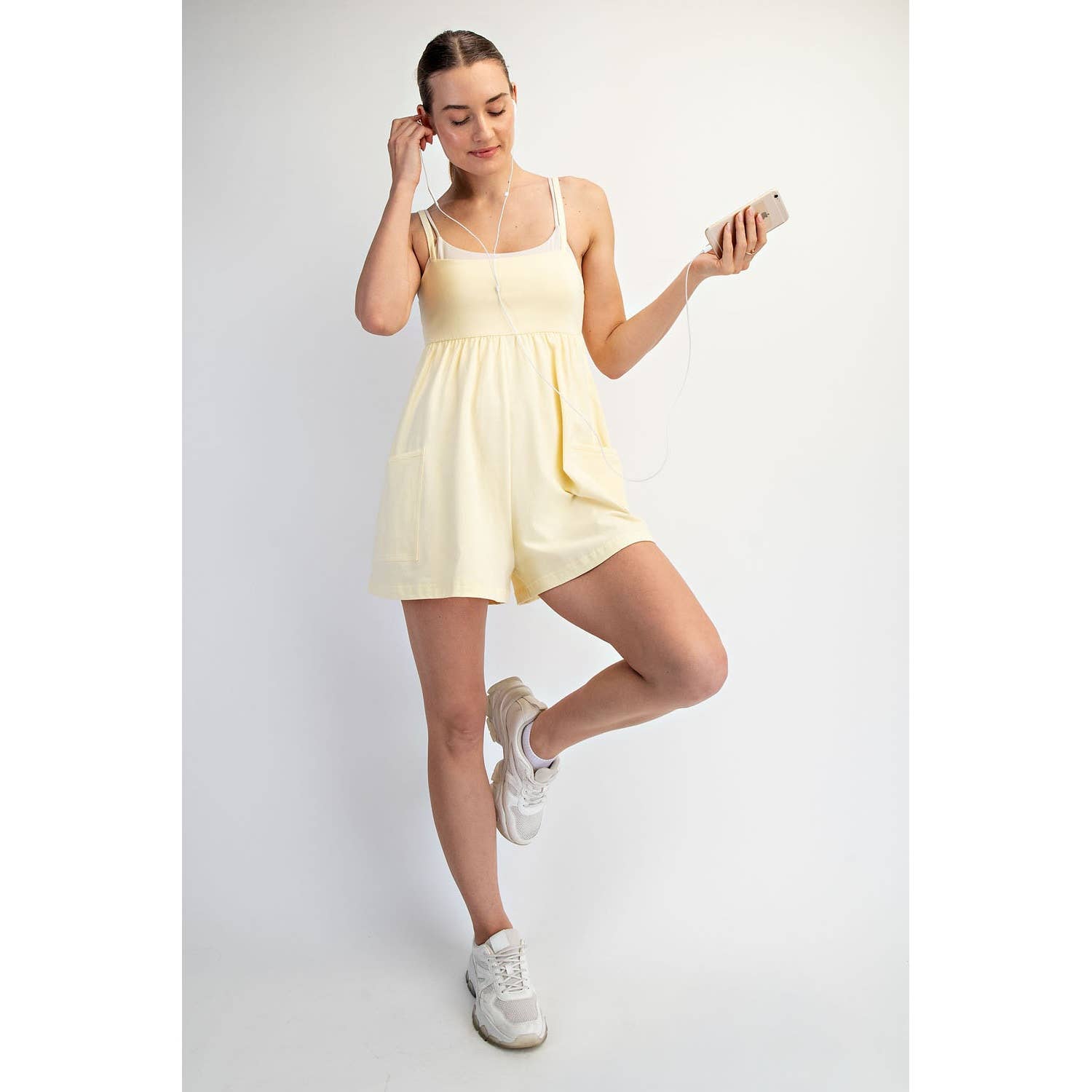 COTTON LYCRA STRAPPY SUMMER ROMPER