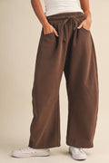 BARREL SWEATPANTS WITH SIDE POCKETS