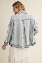 Vintage Wash Pleated Back Jacket