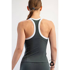 BUTTER SOFT CONTRAST RACERBACK TOP