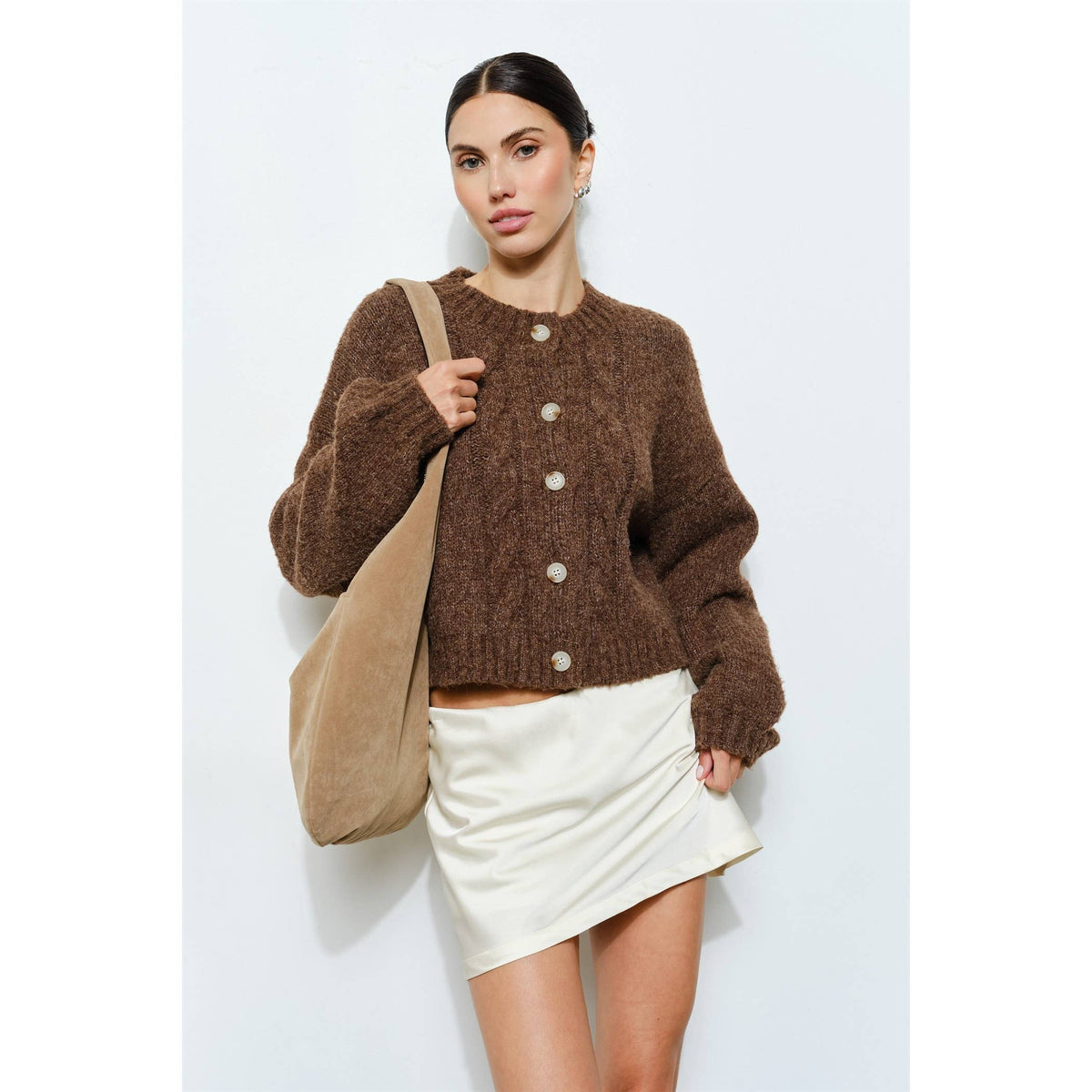 Eros Cable Knit Cardigan