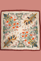 LARGE FLORAL PRINT BANDANA SCARF