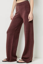 Tie Front Knit Cardigan and Pants Set