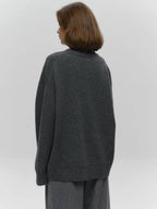 Solid Crew Neck Pullover Sweater