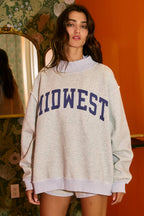 MIDWEST 'MIDWEST BABE' Reversible Sweatshirt