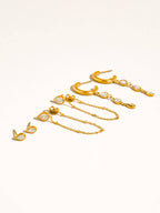 Finley 18K Gold Non-Tarnish CZ Chain Drop Earring Sets