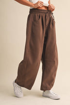 BARREL SWEATPANTS WITH SIDE POCKETS