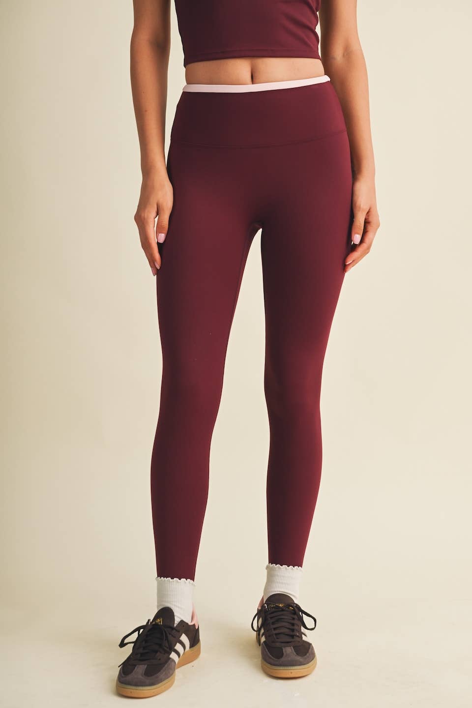 Contrast Binding Legging