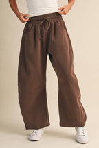 BARREL SWEATPANTS WITH SIDE POCKETS
