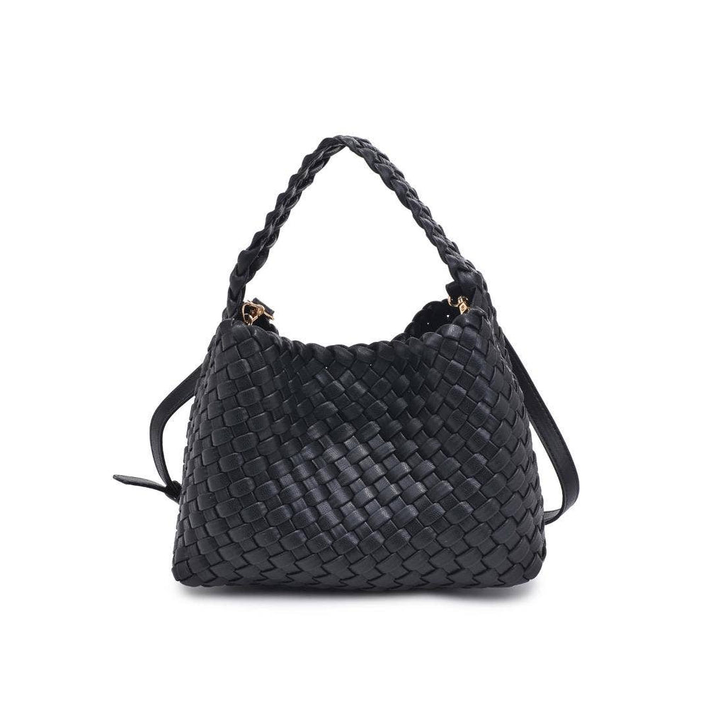 Kaia Woven Crossbody- Black