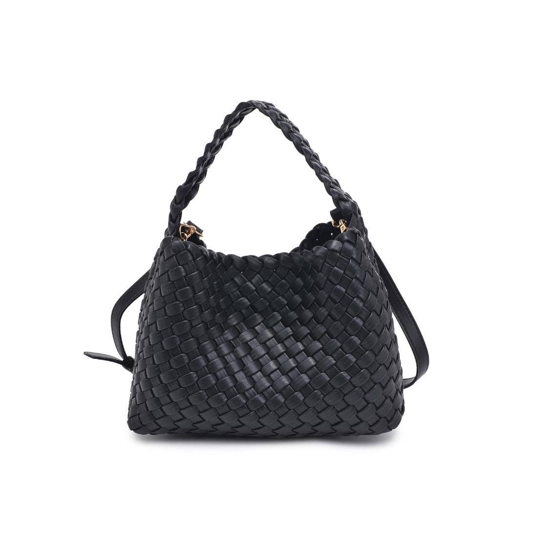Kaia Woven Crossbody- Black