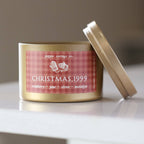 Christmas, 1999 5.5 oz Soy Candle | Cranberry, Pine, Clove, Nostalgia | Nostalgic Christmas Scent Holiday Candle Tin