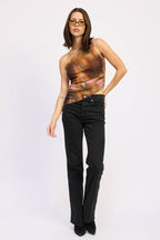 ASYMMETRICAL ONE SHOULDER TOP