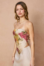 Meadow Romance Strapless Handkerchief Top