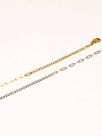 Wildora 18K Gold Non-Tarnish CZ Tennis Chain Link Bracelet