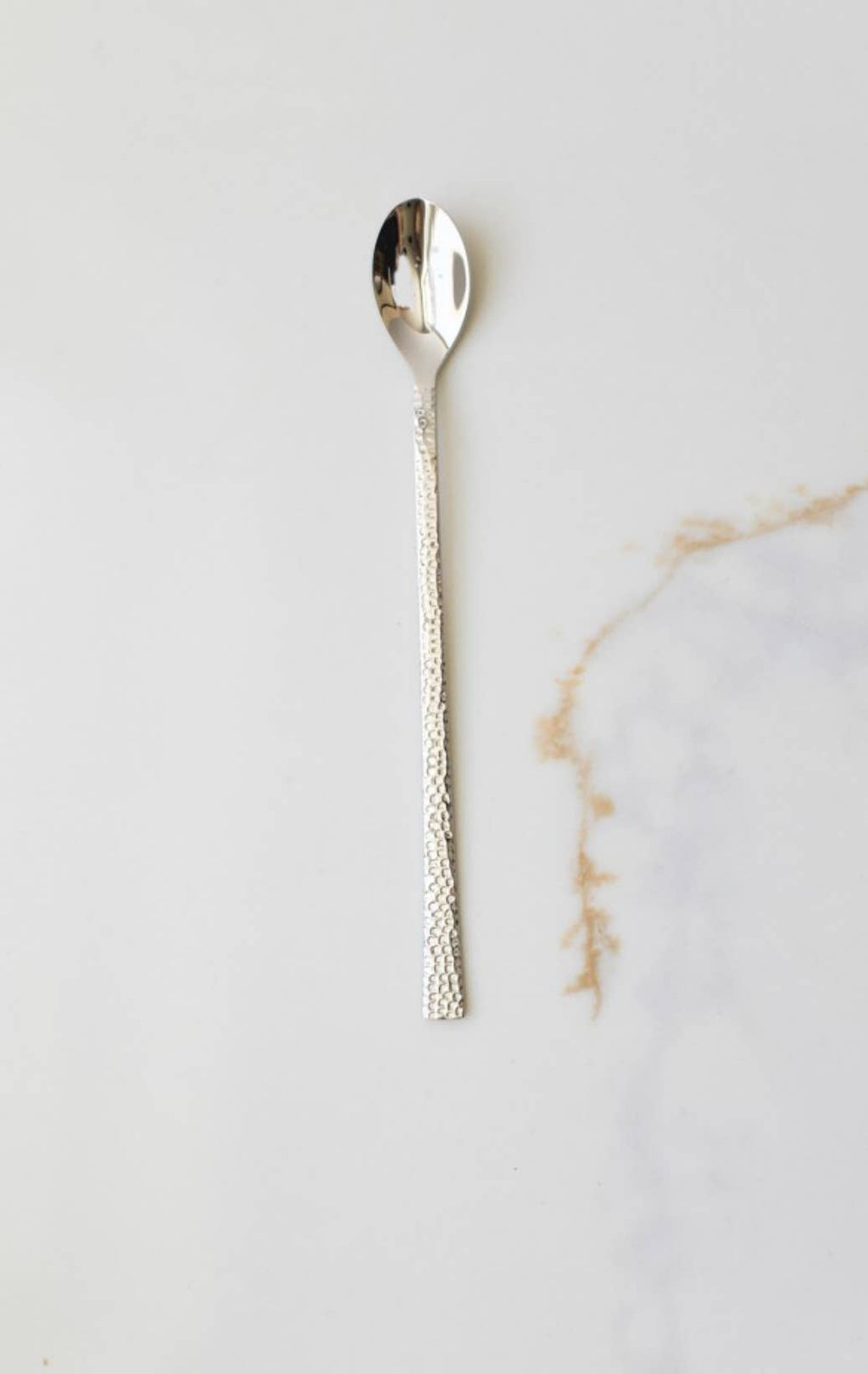Hammered Stainless Steal Fork and Spoon set of 2