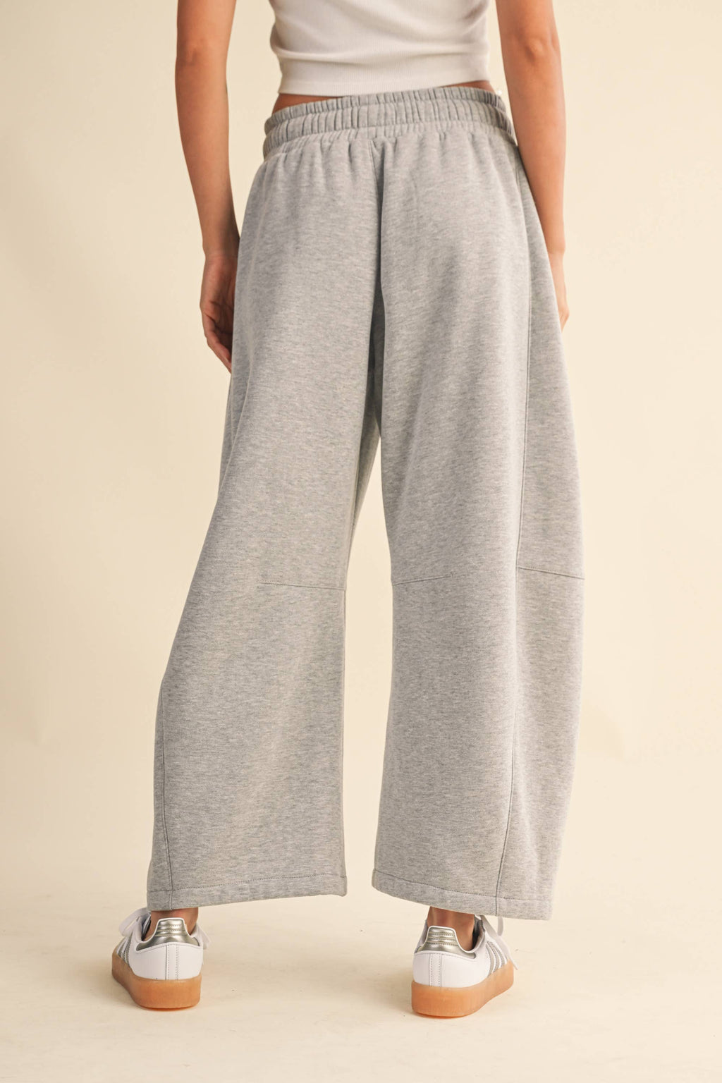 BARREL SWEATPANTS WITH SIDE POCKETS